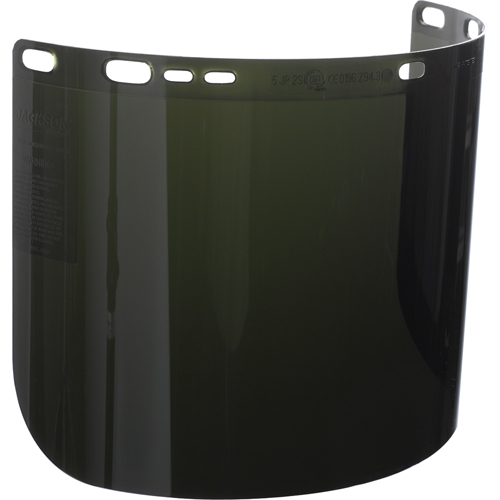 F50 Moulded Faceshield, Polycarbonate, 5.0 Tint Haskins Industrial Inc.
