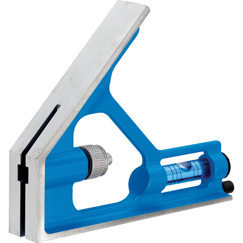True Blue&reg; Combination Square, 12" L, 1/16" Graduations, Steel, Plain Haskins Industrial Inc.