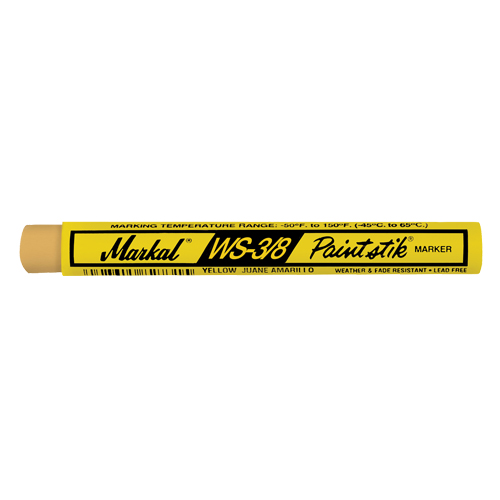 WS-3/8 Paintstik&reg; Paint Marker, Solid Stick, Yellow Haskins Industrial Inc.