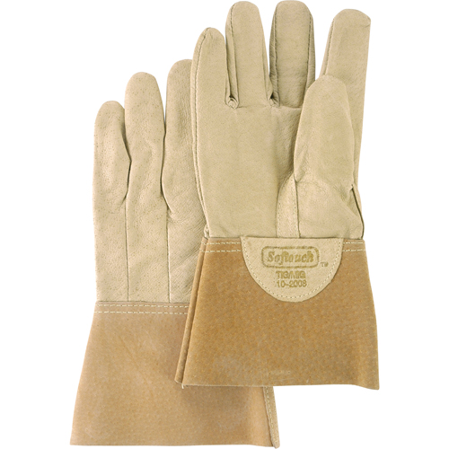 Gants de soudage Softouch, Cuir de porc, Taille Moyen Haskins Industrial Inc.