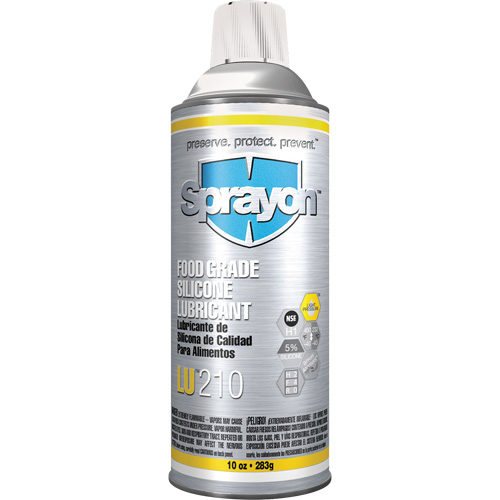 LU210 Food Grade Silicone Lubricant, Aerosol Can Haskins Industrial Inc.