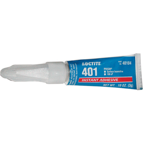 401 General Purpose Instant Adhesive, Clear, Tube, 3 g Haskins Industrial Inc.