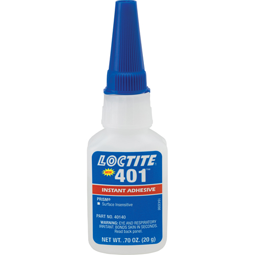 Adh&eacute;sif instantan&eacute; Prism 401, Transparent, Bouteille, 20 g Haskins Industrial Inc.