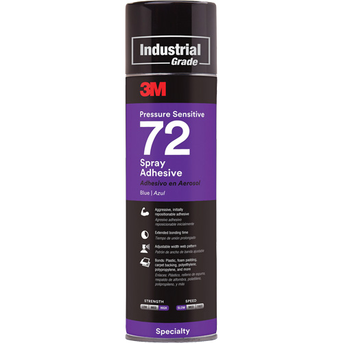 72 Pressure Sensitive Adhesive, Blue, Aerosol Can Haskins Industrial Inc.