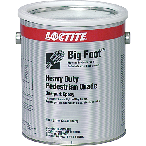 Big Foot Heavy-Duty Pedestrian Grade Anti-Slip Floor Coating, 1 gal., Epoxy-Based, Black Haskins Industrial Inc.