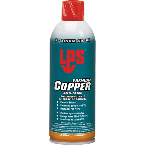 Copper Anti-Seize, 16 oz., Aerosol Can, 1800°F (982°C) Max Temp. Haskins Industrial Inc.