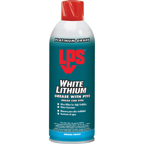 White Lithium Grease With PTFE, Aerosol Can Haskins Industrial Inc.