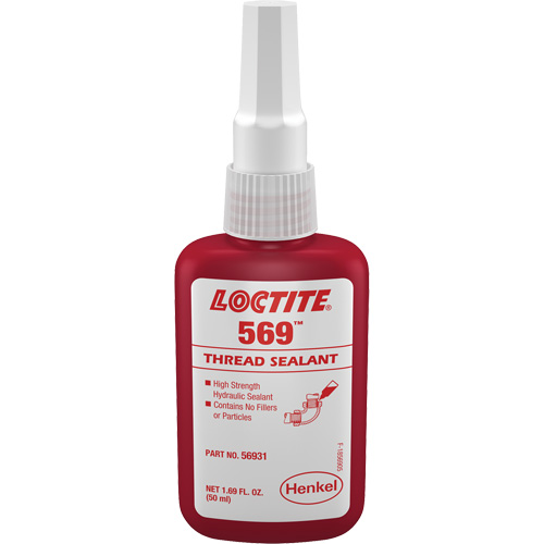569 Hydraulic Thread Sealant, Bottle, 50 ml, -54° C - 149° C/-65° F - 300° F Haskins Industrial Inc.