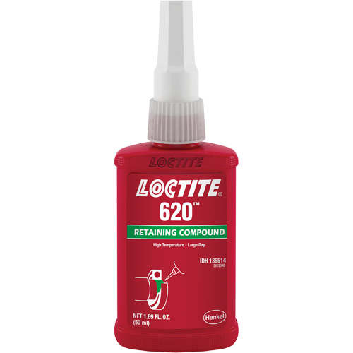 Compos&eacute; de retenue 620 haute temp&eacute;rature, 50 ml, Bouteille, Vert Haskins Industrial Inc.