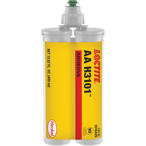 AA H3101 Structural Adhesive, Two-Part, Dual Cartridge, 400 ml, White Haskins Industrial Inc.