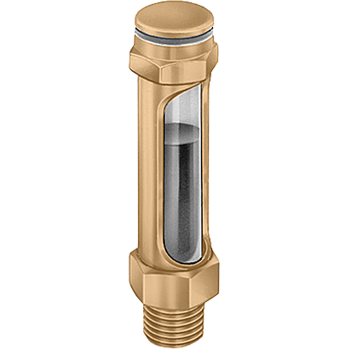 Brass Liquid Level Gauges - Straight, Threaded, 14-1/4" L, 225°F (107.22° C) Haskins Industrial Inc.