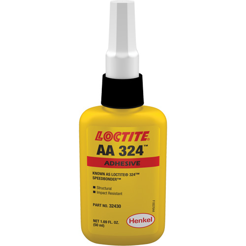 324 Speedbonder Structural Acrylic Adhesive, Two-Part, 50 ml, Bottle, Yellow Haskins Industrial Inc.