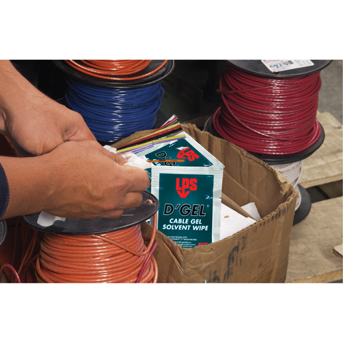 D'Gel&reg; Cable Gel Solvent, Packets Haskins Industrial Inc.