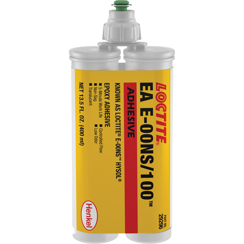 &eacute;poxyde Hysol E-00NS, 400 ml, Cartouche double, Deux composants, Translucide Haskins Industrial Inc.