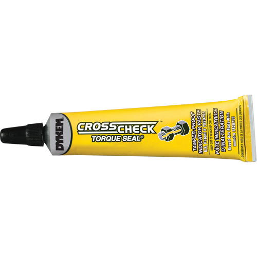 Cross Check Torque Seal&reg; Tamper-Proof Indicator Paste, 1 fl. oz., Tube, Yellow Haskins Industrial Inc.