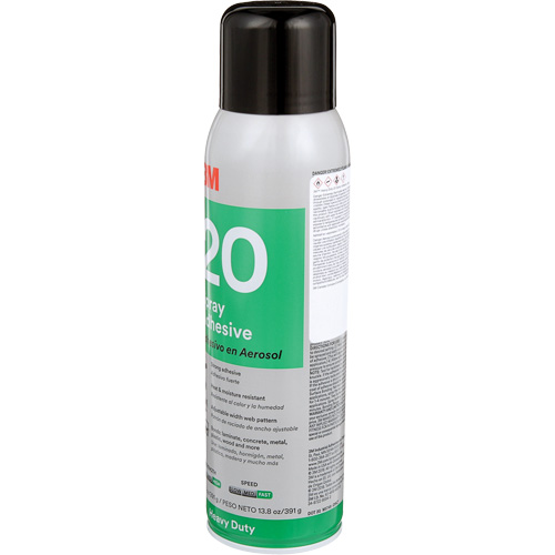 20 Heavy Duty Spray Adhesive, Clear, Aerosol Can Haskins Industrial Inc.