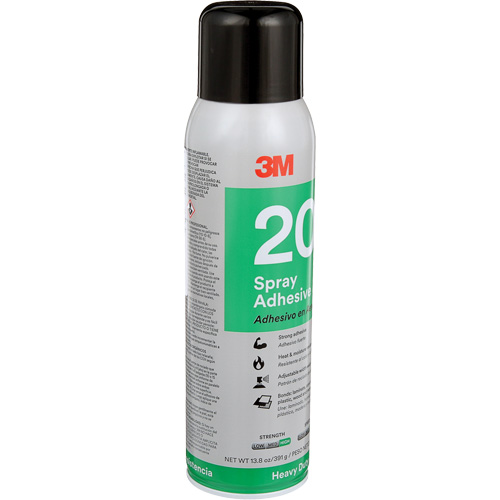 20 Heavy Duty Spray Adhesive, Clear, Aerosol Can Haskins Industrial Inc.