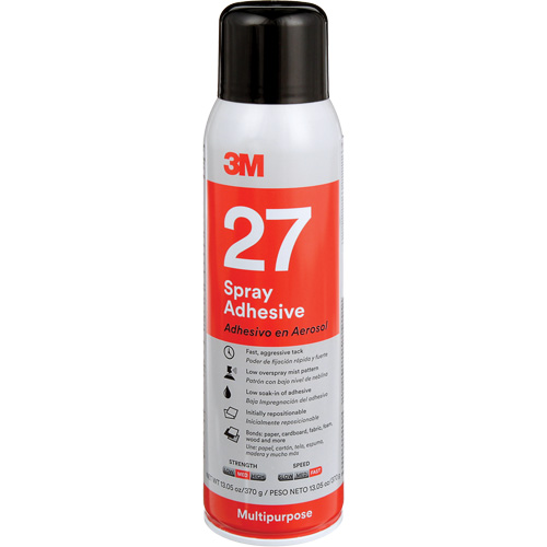 27 Multi-Purpose Spray Adhesive, Clear, Aerosol Can Haskins Industrial Inc.