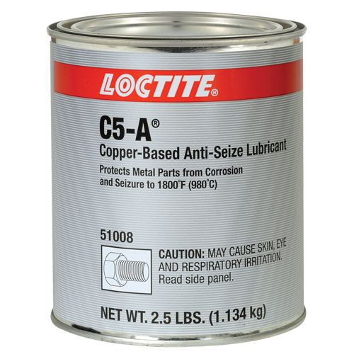 Loctite&reg; 8008 C5-A Copper Anti-Seize Lubricant, 2.5 lbs., Can, 1800°F (982°C) Max Temp. Haskins Industrial Inc.