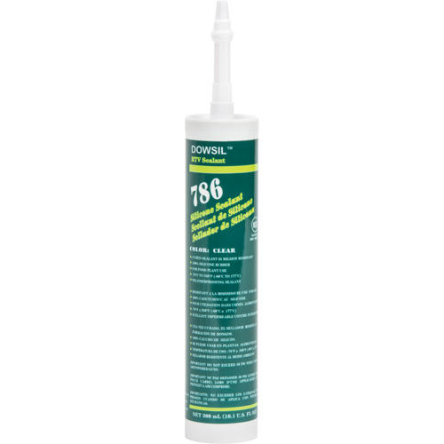 Silicone Sealant, 300 ml, Cartridge, Clear Haskins Industrial Inc.