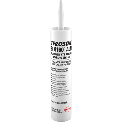 Teroson&reg; SI 9160 Silicone Sealant, Cartridge, Aluminum Haskins Industrial Inc.