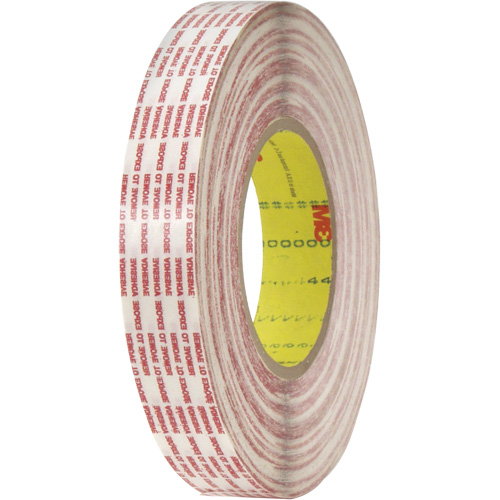 Double-Coated Tape, Polypropylene, 13 mm (1/2") W x 110 m (360') L, 6 mils Thick Haskins Industrial Inc.