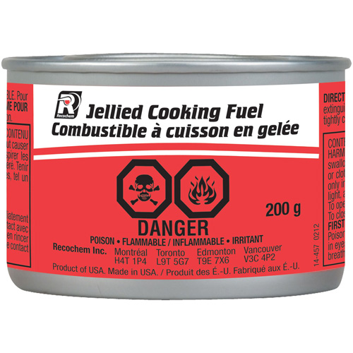 Carburant de cuisson en gel&eacute;e Haskins Industrial Inc.