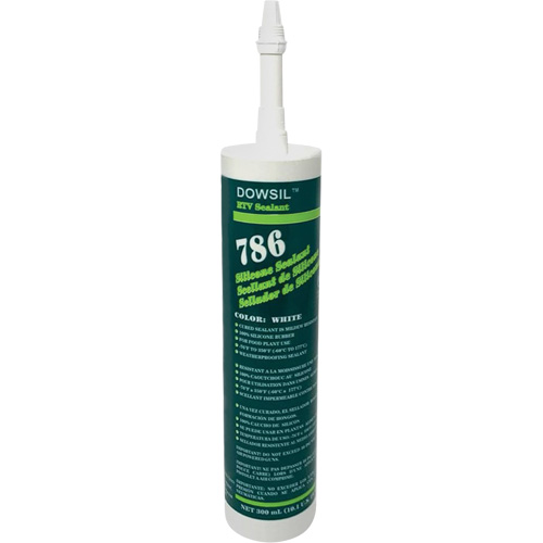 Dowsil 786 Silicone Sealant, 300 ml, Cartridge, White Haskins Industrial Inc.