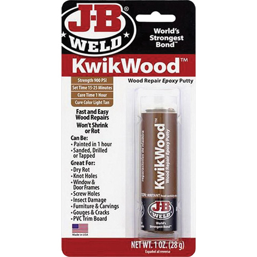 Colle &eacute;poxyde KwikWood, 2 oz, B&acirc;ton, Havane Haskins Industrial Inc.