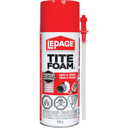 Titefoam Gaps & Cracks Insulating Foam Sealant, Aerosol Can, White Haskins Industrial Inc.