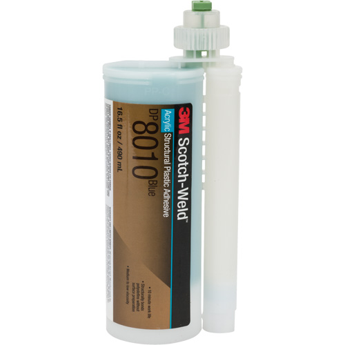 Scotch-Weld Structural Plastic Adhesive, Two-Part, Cartridge, 490 ml, Blue Haskins Industrial Inc.