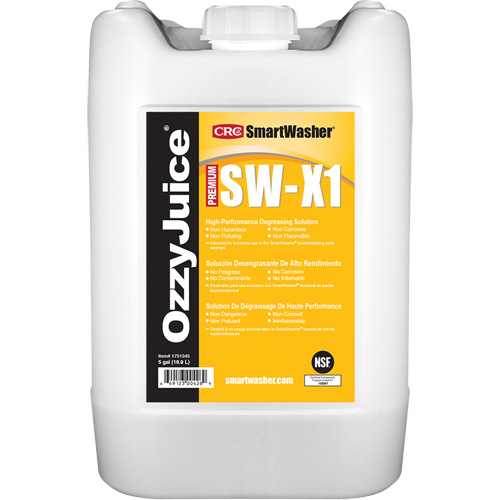 SmartWasher&reg; OzzyJuice&reg; SW-X1 HP Degreasing Solution, Jug Haskins Industrial Inc.