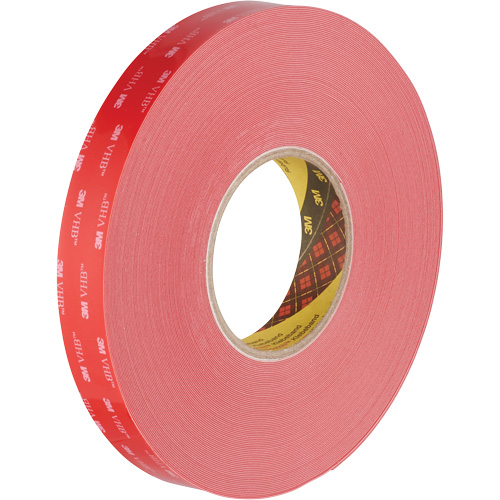 VHB Tape, 32.9 m (108') L x 1117.6 mm (44") W, 0.015 mm, Acrylic Haskins Industrial Inc.