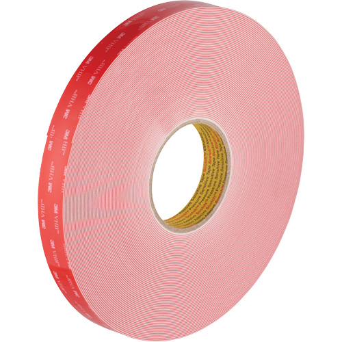 VHB Tape, 32.9 m (108') L x 1117.6 mm (44") W, 0.028 mm, Acrylic Haskins Industrial Inc.