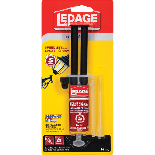 &eacute;poxy &agrave; s&eacute;chage rapide, 14 ml, &eacute;poxyde, Deux composants, Blanc cass&eacute; Haskins Industrial Inc.