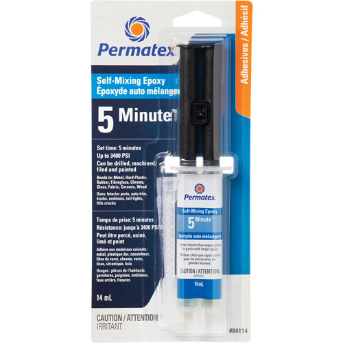 General Purpose Epoxy, 14 ml, Syringe, Two-Part, Clear Haskins Industrial Inc.