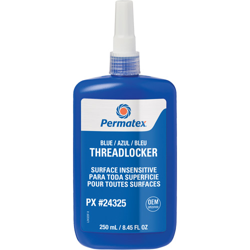 Surface Insensitive Threadlocker, Blue, High, 250 ml, Bottle Haskins Industrial Inc.