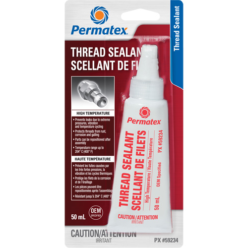 High Temperature Thread Sealant, Bottle, 50 ml, -54° C - 204° C/-65° F - 400° F Haskins Industrial Inc.