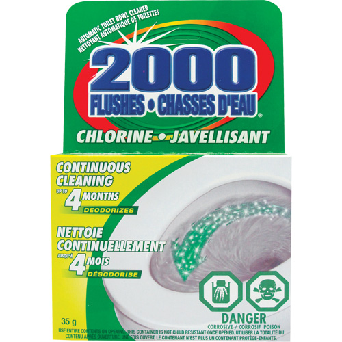 2000 Flushes&reg; Bleach Toilet Bowl Cleaner, 35 g, Tablet Haskins Industrial Inc.