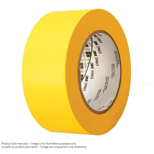 3903 Vinyl Duct Tape, 76 mm (3") W x 45.75 m (150') L, 6.5 mils, Yellow Haskins Industrial Inc.