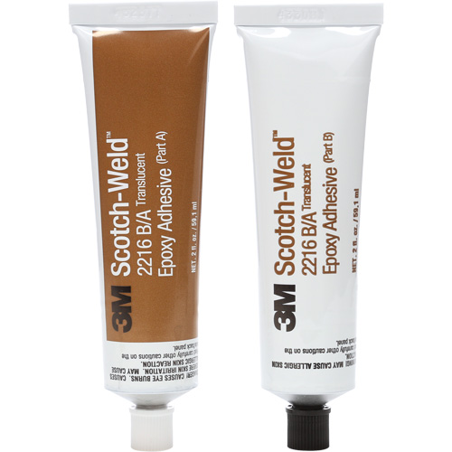 Scotch-Weld Adhesive, 2 fl. oz., Kit, Two-Part, Translucent Haskins Industrial Inc.