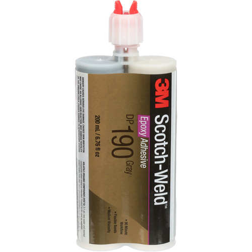 Scotch-Weld Adhesive, 200 ml, Cartridge, Two-Part, Grey Haskins Industrial Inc.