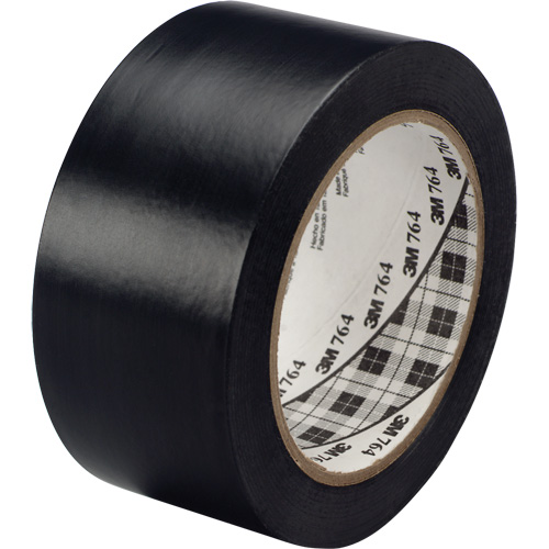 764 General-Purpose Vinyl Tape, 25.4 mm (1") W x 32.9 m (108') L, 5 mils, Black Haskins Industrial Inc.