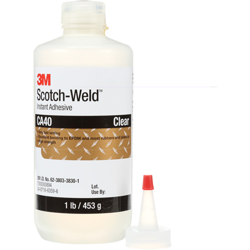 Scotch-Weld Instant Adhesive CA5, Clear, Bottle, 1 lbs. Haskins Industrial Inc.