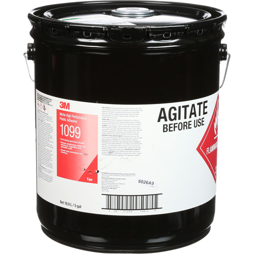 Scotch-Weld Nitrile High-Performance Adhesive, 5 gal., Pail, Yellow Haskins Industrial Inc.