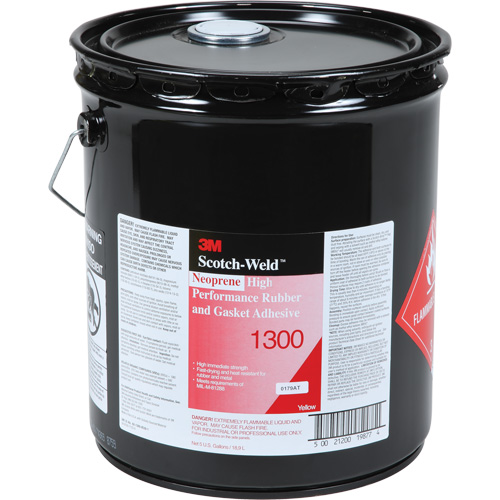 High-Performance Rubber & Gasket Adhesive, Pail, Yellow Haskins Industrial Inc.