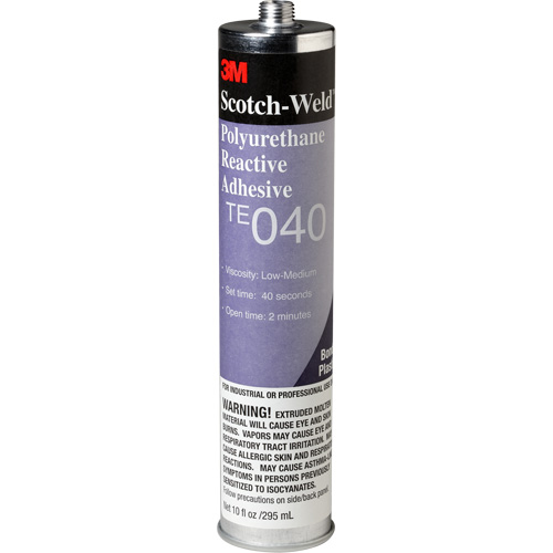 Adh&eacute;sif PUR Scotch-Weld, 10 oz, Cartouche, Transparent Haskins Industrial Inc.