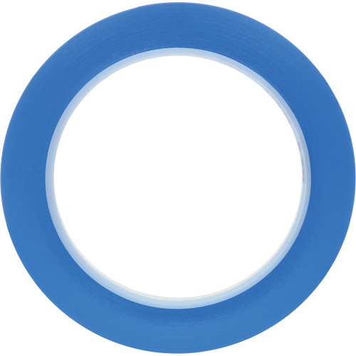 471 Vinyl Tape, 6 mm (1/4") W x 32.9 m (108') L, 5.2 mils, Blue Haskins Industrial Inc.