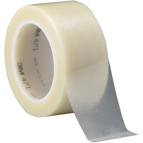 471 Vinyl Tape, 50.8 mm (2") W x 32.9 m (108') L, 5.2 mils, Clear Haskins Industrial Inc.