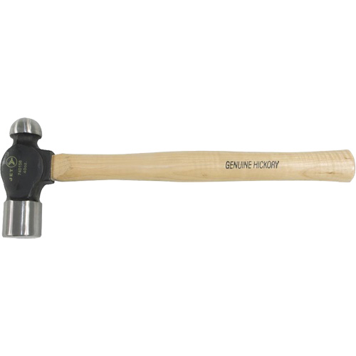 BP-40H Ball Pein Hammer with Hickory Handle, 40 oz. Head Weight, Plain Face, Wood Handle Haskins Industrial Inc.